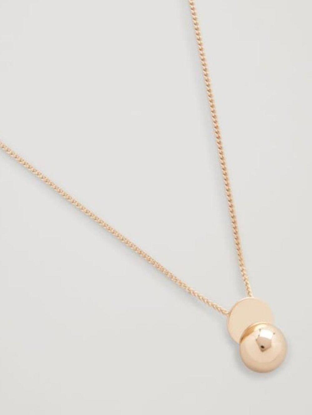 COS Semi Circle Pendant Necklace
